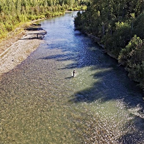 Alaska river fishing package